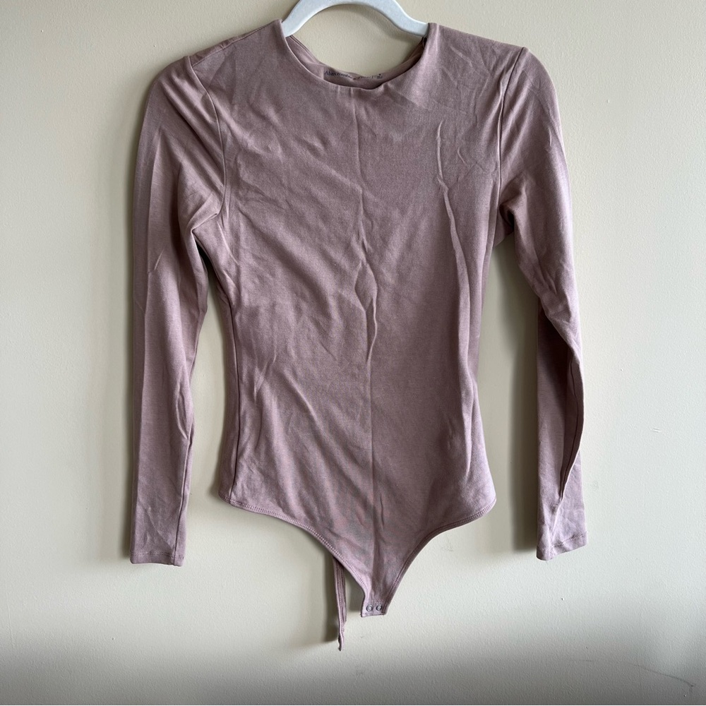 Abercrombie taupe seamless bodysuit